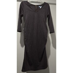 Old Navy Dress Maternity Size‎ XS Gray Zipper Back